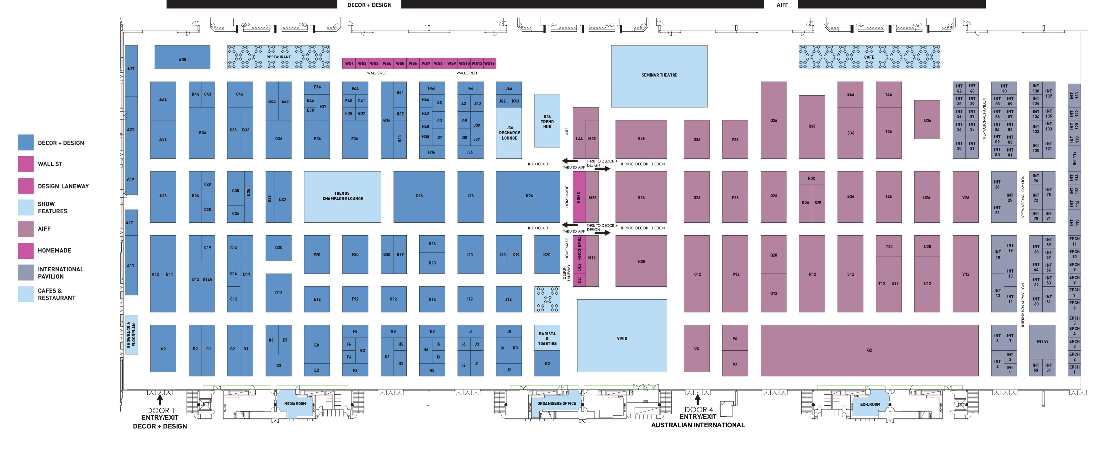 The booth location The booth location