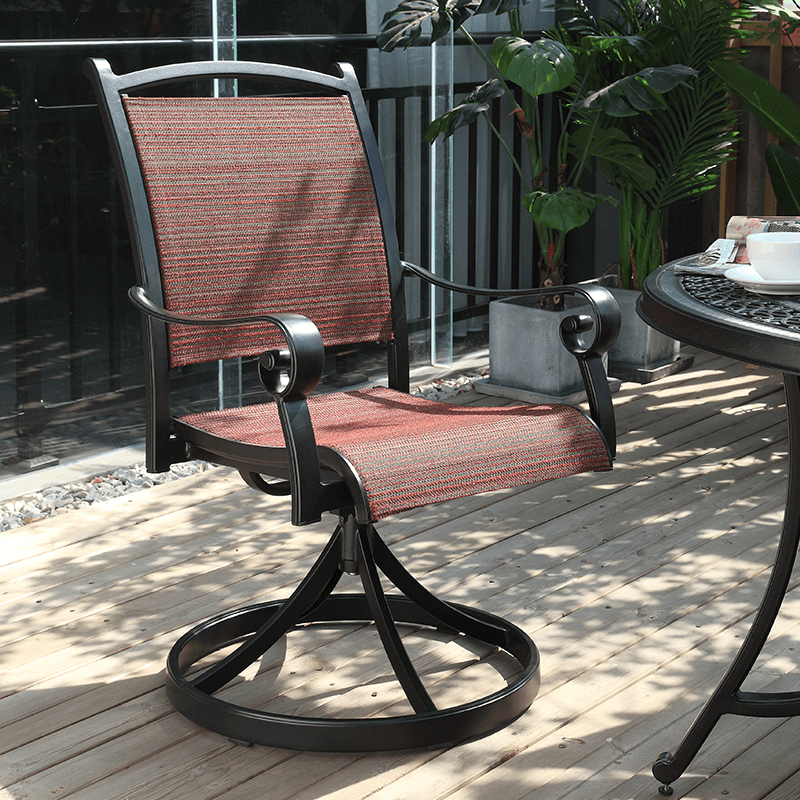 031 Cast Aluminum Swivel Rocker Chair
