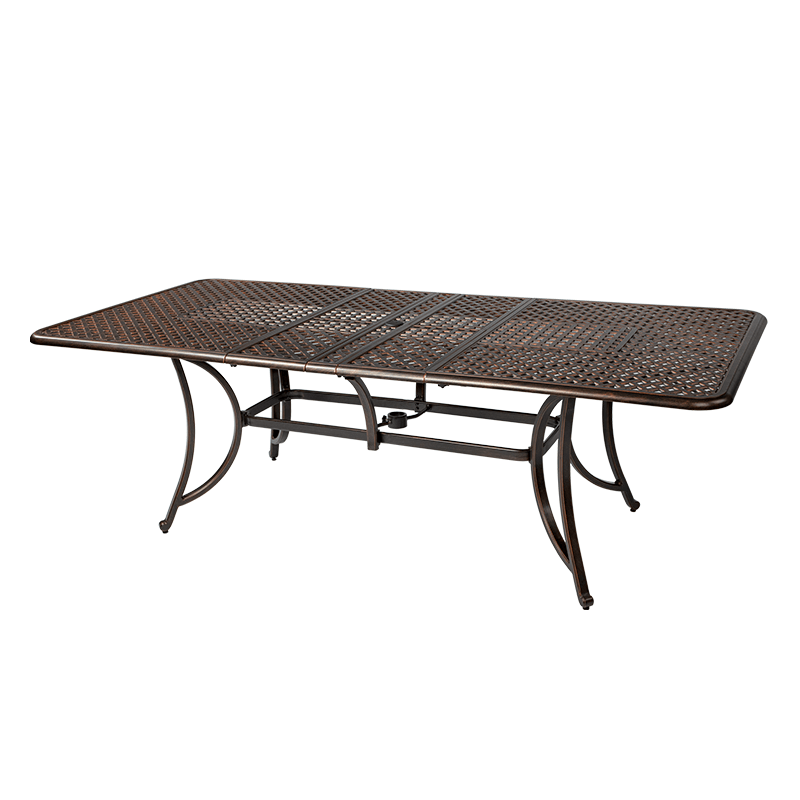 036 Cast Aluminum Extension Rectangular Table