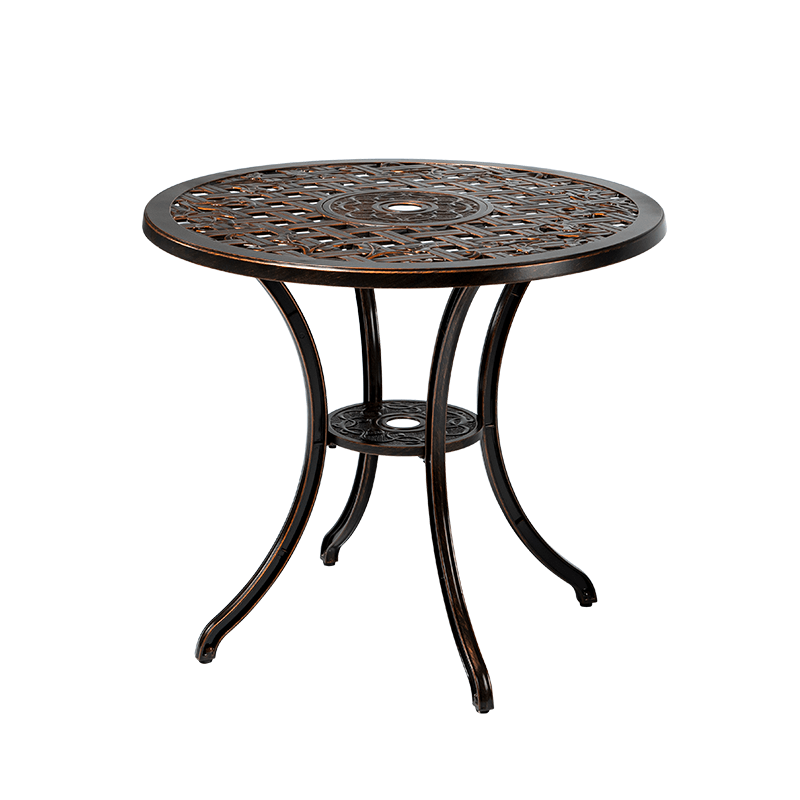 039 Cast Aluminum Round Dining Table