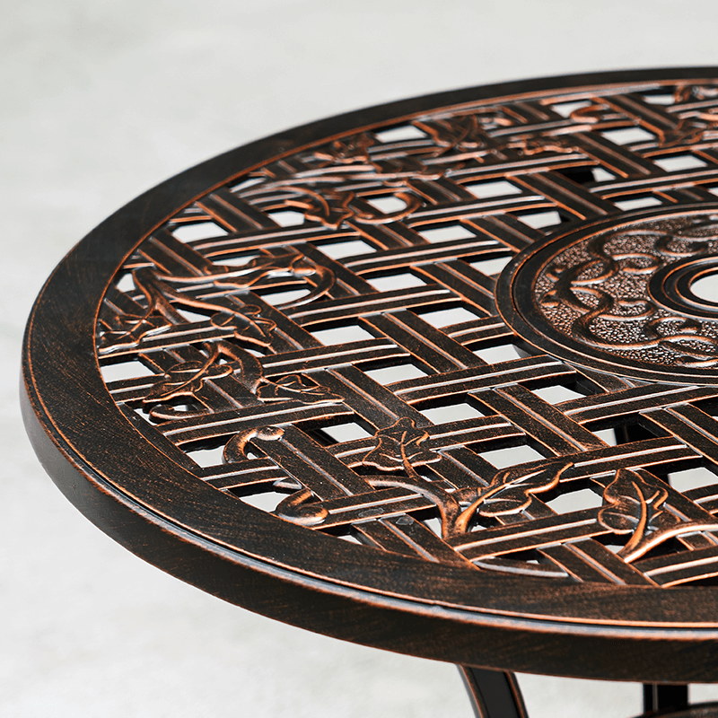 039 Cast Aluminum Round Dining Table