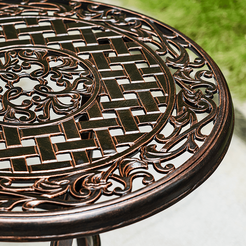 051 Cast Aluminum Round Dining Table